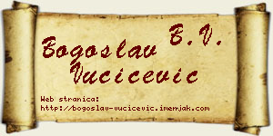 Bogoslav Vučićević vizit kartica